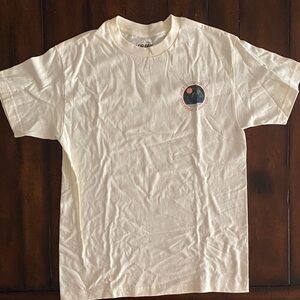Cream Kids T-Shirt with Embroidered Patch